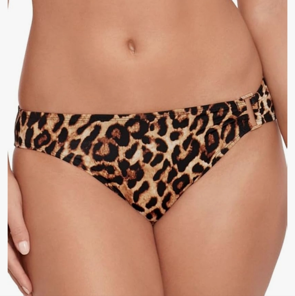 Lauren Ralph Lauren Women's Leopard-Print Bikini Bottoms